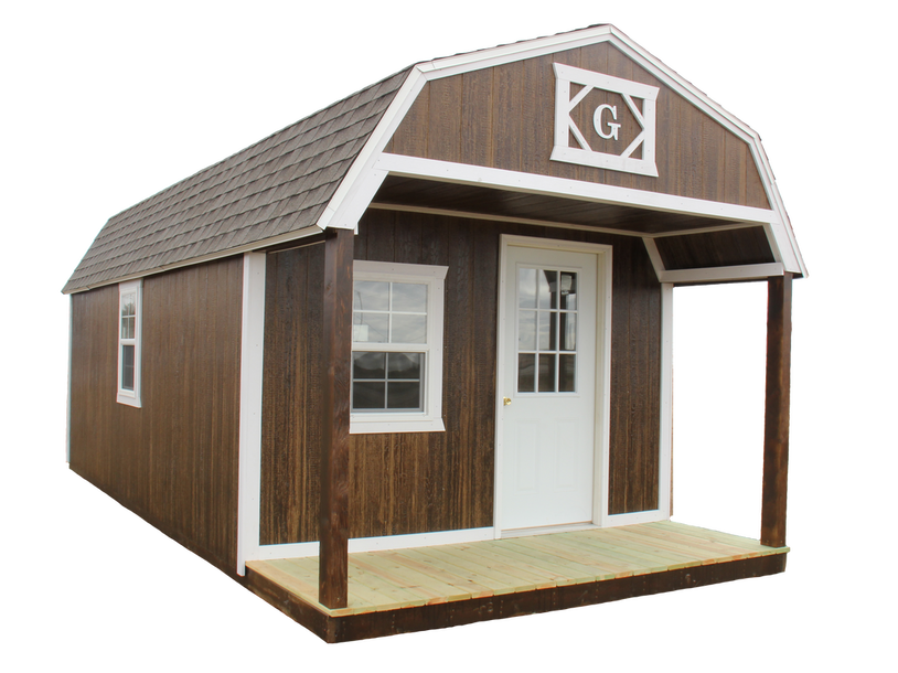 Lofted Barn Cabin with LP SmartSide Siding and shingled roof