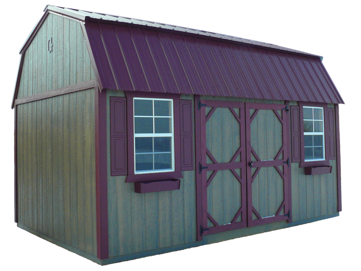 Side Lofted Barn with SmartSide and Haley Finish