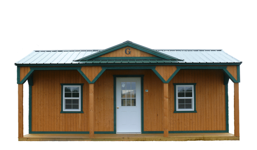 Grandview Buildings custom built Side Porch Cabin